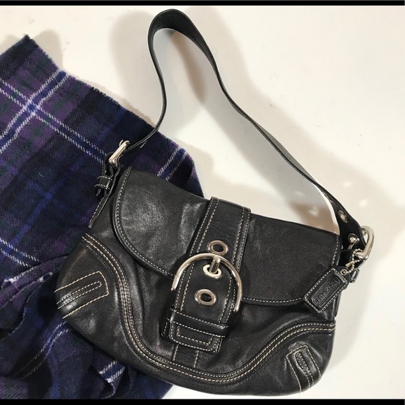 Coach Handbags - Coach Black Smooth Leather Handbag 🥳FINAL PRICE!